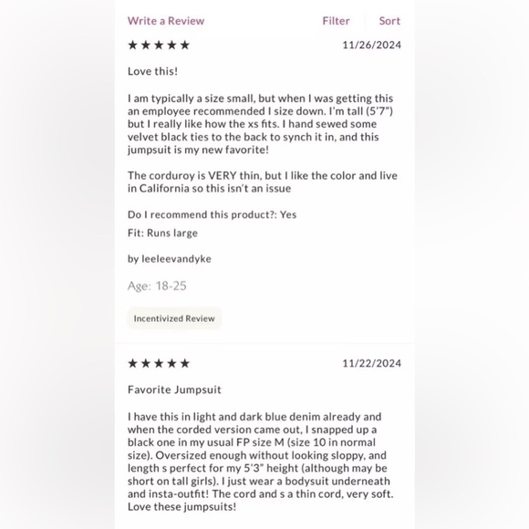 ▪️NWT We The Free Margarita Cord Jumpsuit-XS - Picture 10 of 11